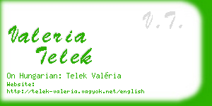 valeria telek business card