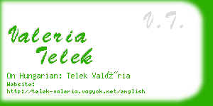 valeria telek business card